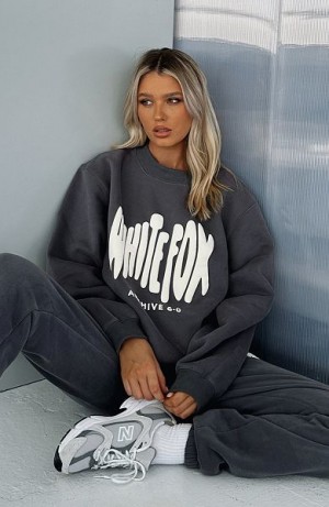 White Fox Boutique Archive 6.0 Oversized Sweaters Grey | USA-38540OECU