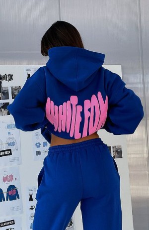 White Fox Boutique Archive 6.0 Oversized Hoodie Blue / Pink | USA-69740QSIA