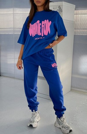 White Fox Boutique Archive 6.0 Sweatpants Blue | USA-02576RDOC