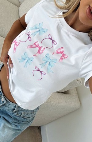 White Fox Boutique Can't Complain Relaxed Baby T-shirt White | USA-75289LNPB