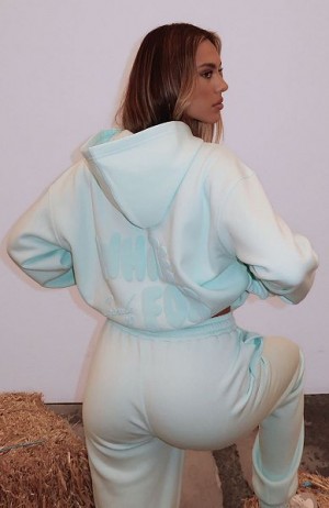 White Fox Boutique Capsule 9 Star Of The Moment Oversized Hoodie Mint | USA-61529GAXB