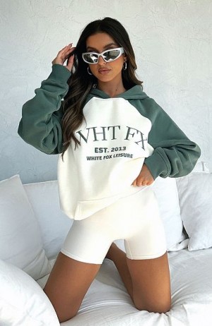 White Fox Boutique Caught Up On It Oversized Hoodie Cream | USA-07654HARL