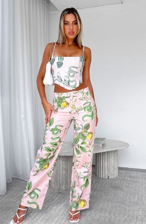 White Fox Boutique Here To Stay Pants Pink | USA-03748ITZH