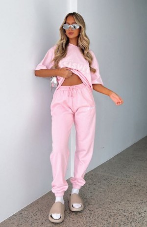 White Fox Boutique Leisure Series Sweatpants Pink | USA-40872NUGW