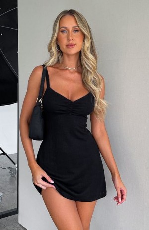 White Fox Boutique Show Me Around Mini Dress Black | USA-83712AWHP