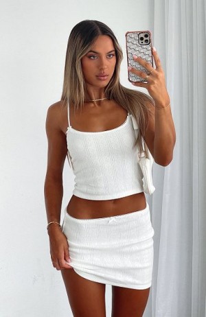 White Fox Boutique Stay Away From Her Tank Top White | USA-93561HRNJ