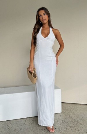 White Fox Boutique Sun Kissed Glow Maxi Dress White | USA-92463ENPU