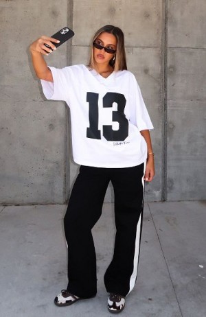 White Fox Boutique Take Your Place Oversized T-shirt White | USA-62458XDFK