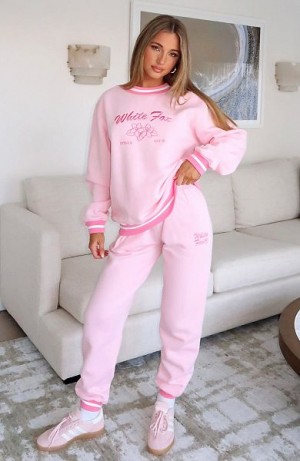 White Fox Boutique Taking A Break Sweatpants Pink | USA-09285WIXD