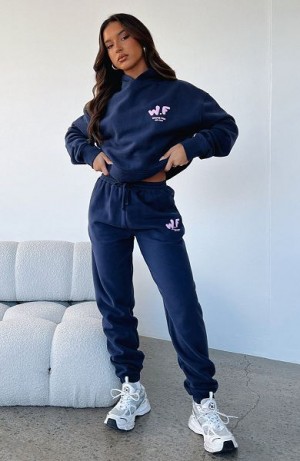 White Fox Boutique The New Standard Sweatpants Navy | USA-84210ZCKY