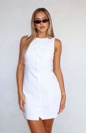 White Fox Boutique They Don't Know Me Mini Dress White | USA-52436YHMA