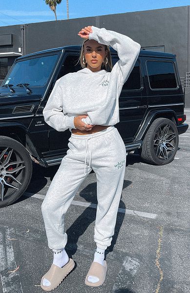 White Fox Boutique 4th Edition Sweatpants White | USA-56348USXL