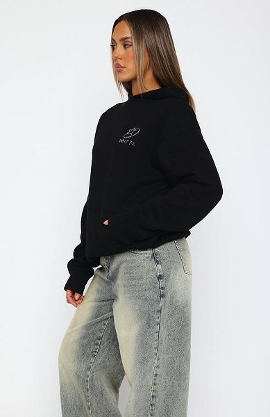 White Fox Boutique Always Shining Oversized Hoodie Black | USA-68912LNPF