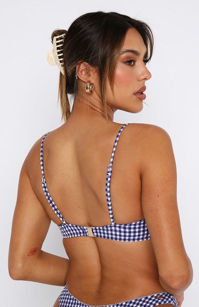 White Fox Boutique Beachside Bikini Tops Blue | USA-59372WXTL