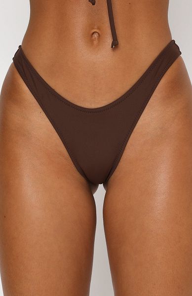 White Fox Boutique Belmont Bikini Bottoms Chocolate | USA-61278FWGI