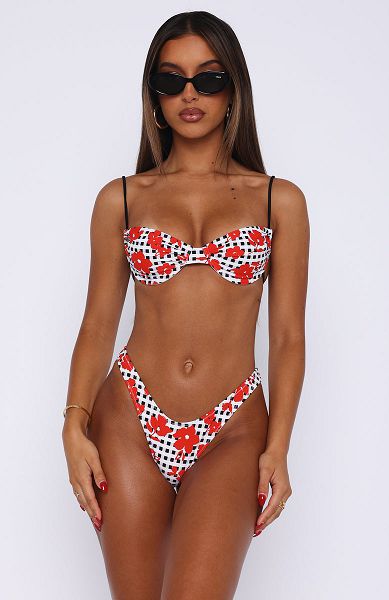 White Fox Boutique Belmont Bikini Bottoms Red | USA-36548YXAJ