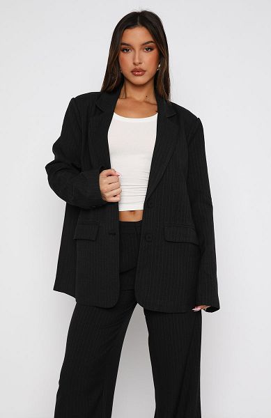 White Fox Boutique Business Casual Blazers Grey | USA-31840IROM