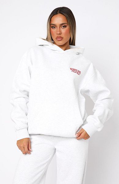 White Fox Boutique Decade Classics Essential Oversized Hoodie Grey | USA-90135ZOPX