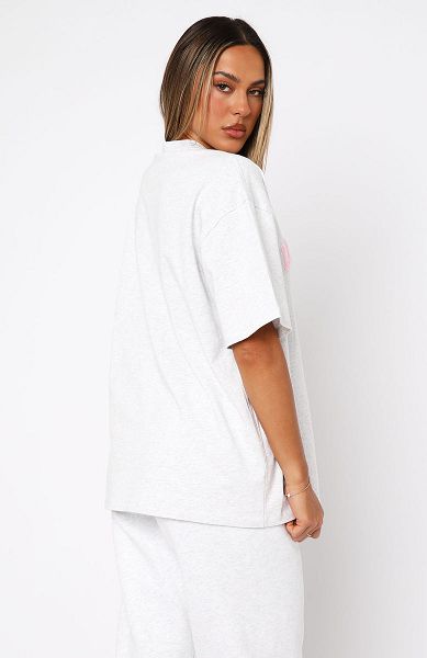 White Fox Boutique Decade Classics Global Oversized T-shirt Grey | USA-90367ACOK