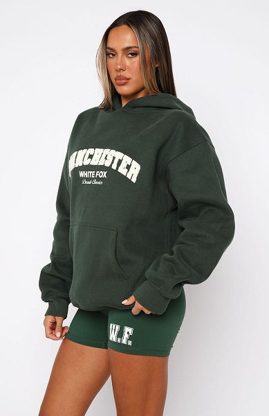 White Fox Boutique Decade Classics Global Oversized Hoodie Green | USA-63795PGVZ