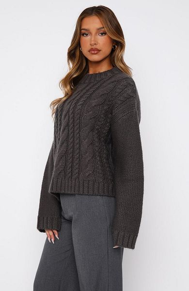 White Fox Boutique Glacier Knit Sweaters Black | USA-01438CZNU