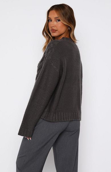 White Fox Boutique Glacier Knit Sweaters Black | USA-01438CZNU