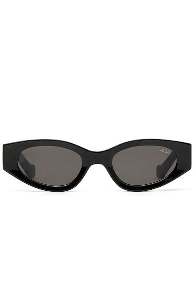 White Fox Boutique Hailey Sunglasses Black | USA-02594UOAE