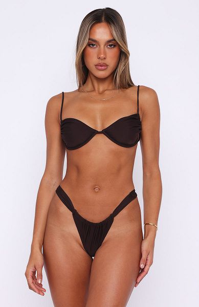 White Fox Boutique Huskisson Bikini Bottoms Black | USA-51370VLEK