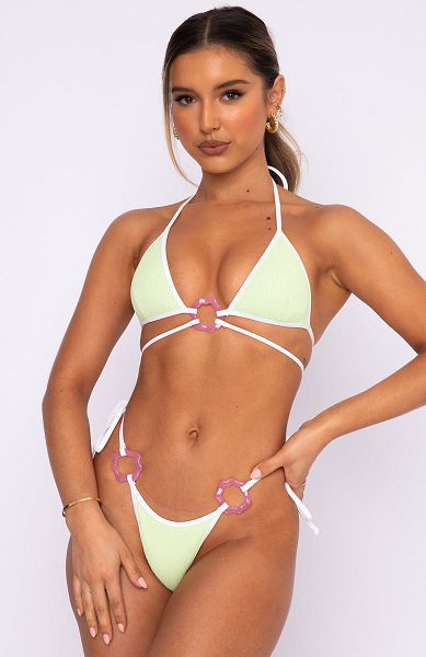 White Fox Boutique Island Getaway Bikini Bottoms Yellow | USA-37402LKSO