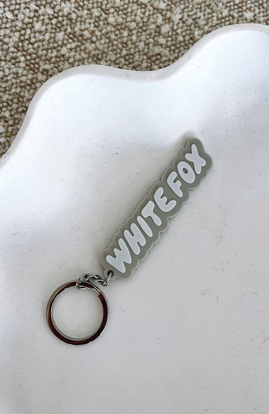 White Fox Boutique I\'ve Got You Keychains Grey / White | USA-04792MZDC