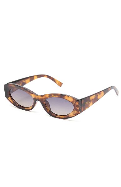 White Fox Boutique Jame Sunglasses Black / Brown | USA-92684HUBN