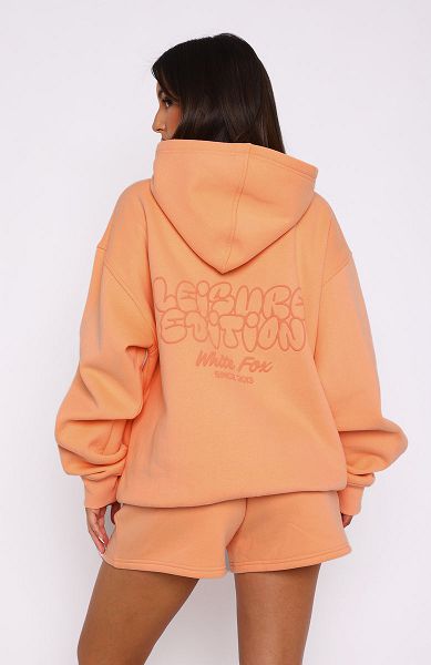 White Fox Boutique Leisure Edition Oversized Hoodie Coral | USA-36192JHQO