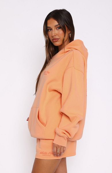 White Fox Boutique Leisure Edition Oversized Hoodie Coral | USA-36192JHQO