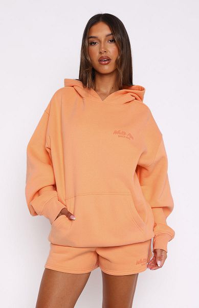 White Fox Boutique Leisure Edition Oversized Hoodie Coral | USA-36192JHQO