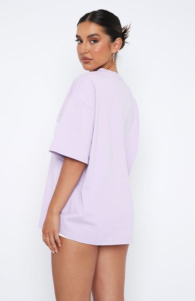 White Fox Boutique Leisure Series Oversized T-shirt Lavender | USA-13082XDIY