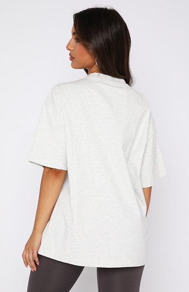 White Fox Boutique Leisure Series Oversized T-shirt Grey | USA-56104OYAX