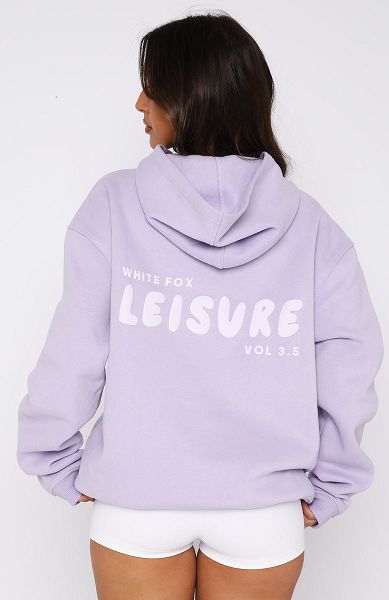 White Fox Boutique Leisure Series Oversized Hoodie Lavender | USA-92184NJYW