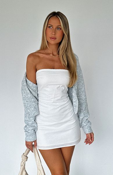 White Fox Boutique No Stopping Her Mini Dress White | USA-38401XBUE