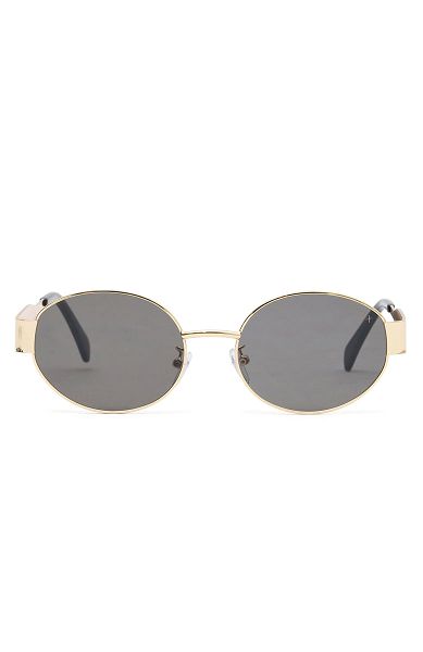 White Fox Boutique Oasis Sunglasses Gold / Black | USA-14587PIUJ