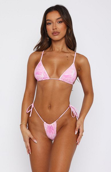 White Fox Boutique Positano Bikini Tops Pink | USA-60827RNYT