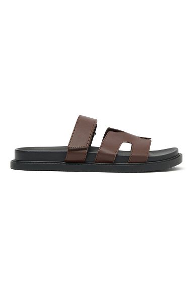 White Fox Boutique Riley Sandals Chocolate | USA-13609JMCR