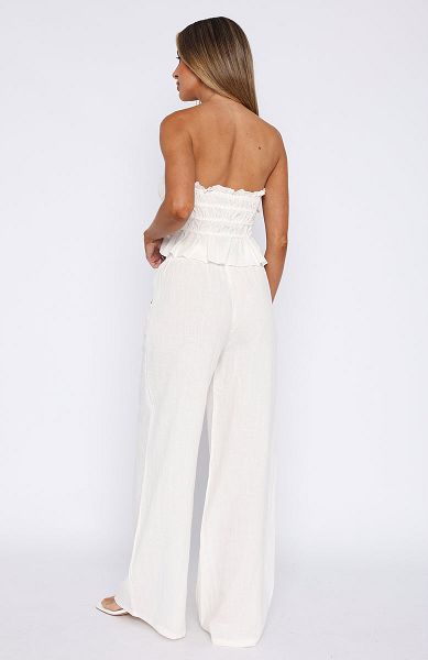 White Fox Boutique Secret Society Pants White | USA-83204LSZB