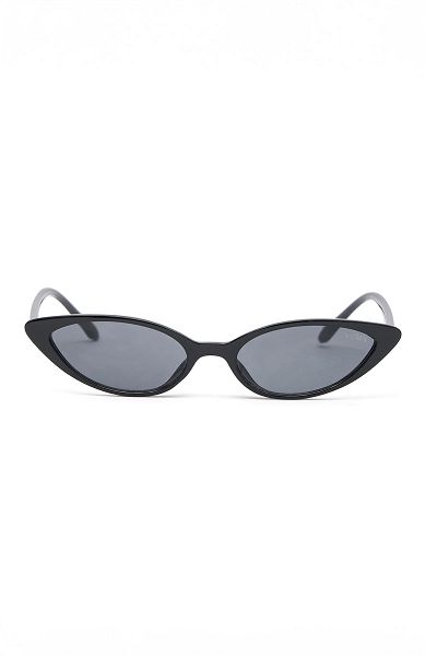 White Fox Boutique She's Chic Sunglasses Black | USA-07342JDKP