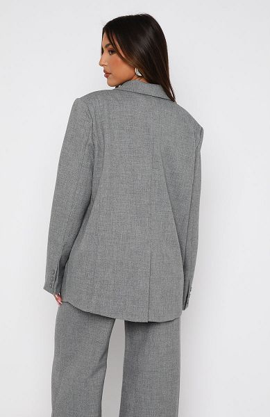 White Fox Boutique Socialite Blazers Grey | USA-49876REBG