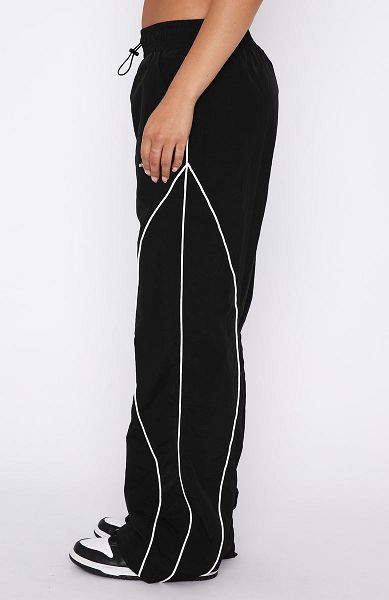 White Fox Boutique Unphased Track Pants Black | USA-29708CQSG