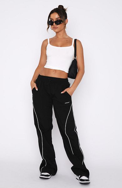 White Fox Boutique Unphased Track Pants Black | USA-29708CQSG