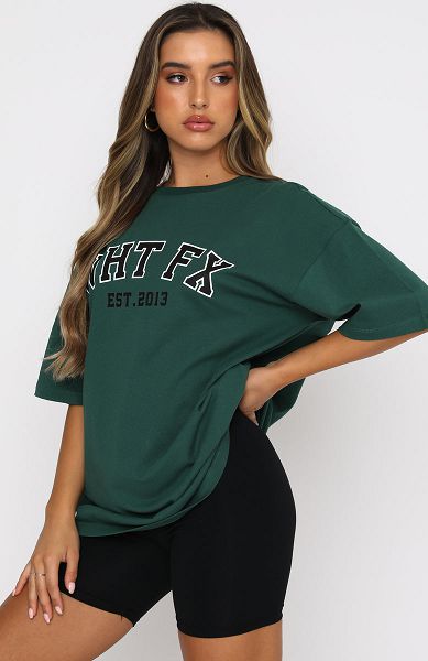 White Fox Boutique Varsity T-shirt Green | USA-53247ONIQ