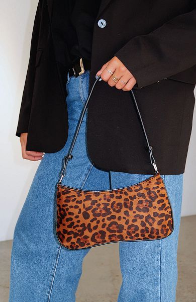 White Fox Boutique Wild One Shoulder Bags Leopard | USA-97548XNLF