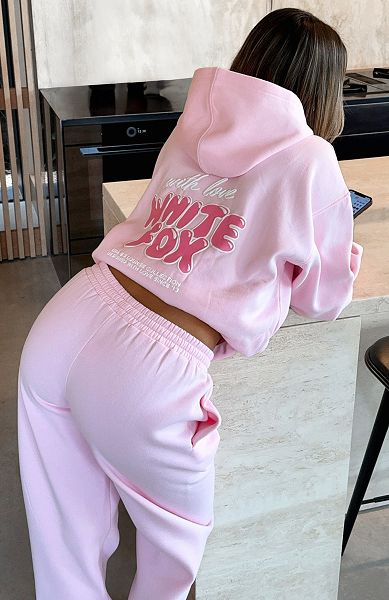 White Fox Boutique With Love Always Oversized Hoodie Pink | USA-38176HGWX